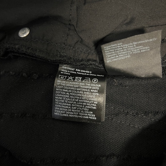 *NWT* H&M ‘EDITION’ COLLECTION CREASED WIDE LEG FULL LENGTH JEANS SZ US 8 - Picture 7 of 14